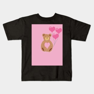 Teddy Bear Love Kids T-Shirt